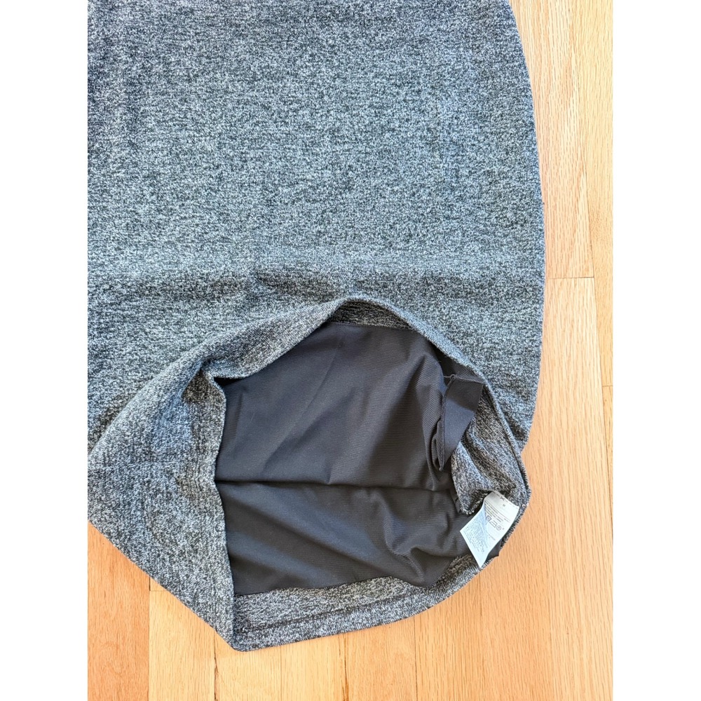 Old Navy Womens Gray Marled Knit Pencil Skirt Elastic Waist Lined Size M - Picture 7 of 7